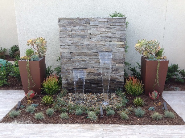 Landscape Design Backyard Fountain