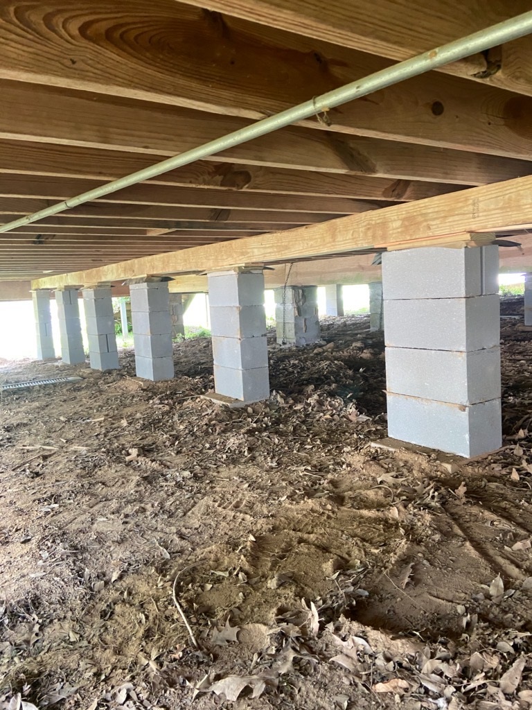 Picture of Foundation Repair Pier‑and‑Beam - Yard Drain Installers | French Drain ...