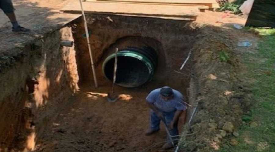 Photo 2. Drainage and erosion control Drainage and erosion control